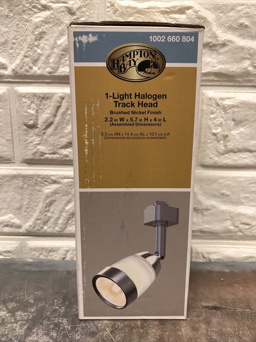 Hampton Bay Light Halogen Track Head Damaged Box