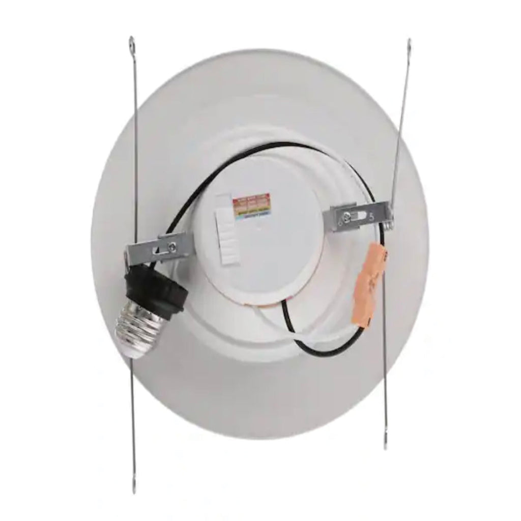 Commercial Electric 5/6 in. New Construction or Remodel Matte White Dimmable LED Recessed Trim with Adjustable Color Changing Technology - Damaged Box