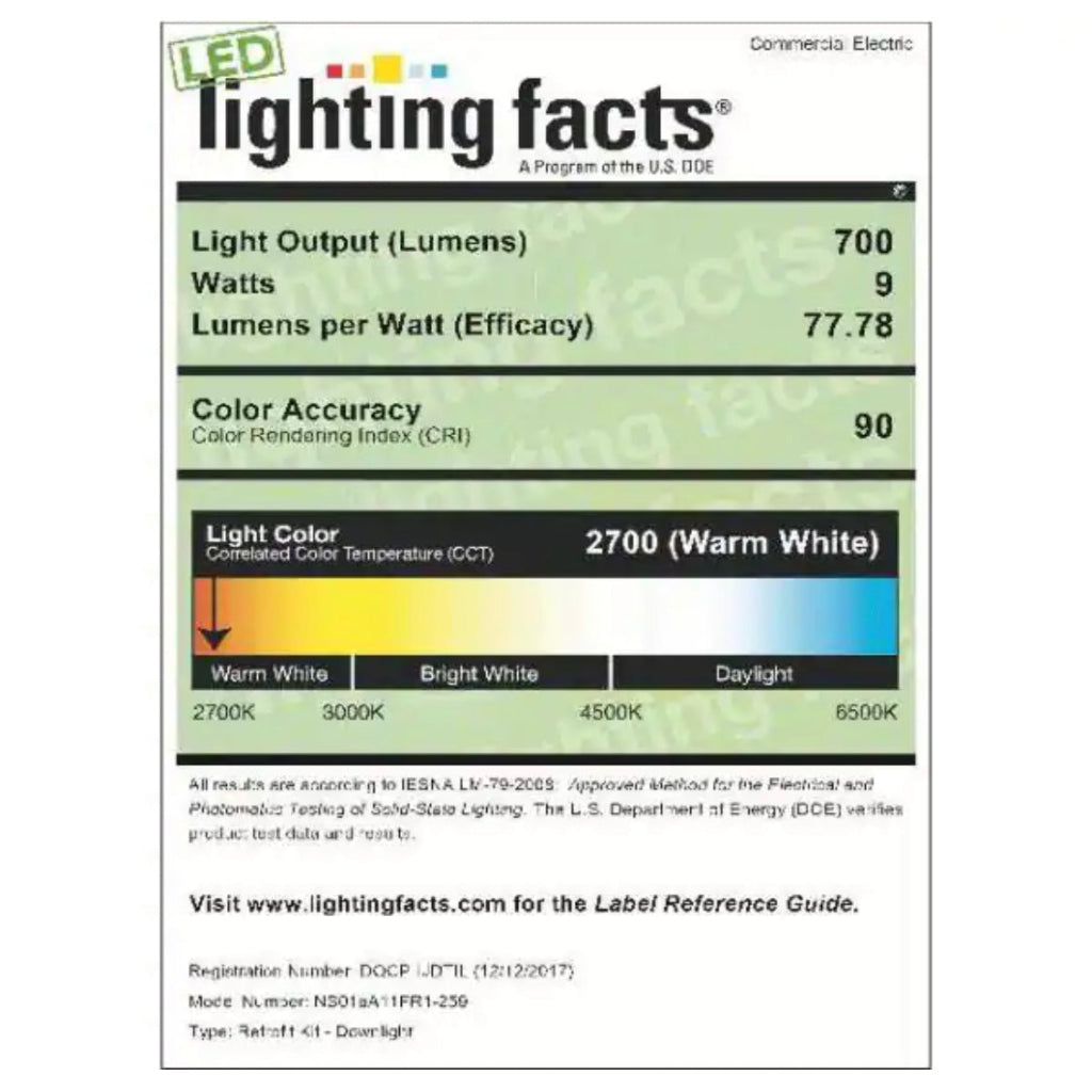 Commercial Electric 5/6 in. New Construction or Remodel Matte White Dimmable LED Recessed Trim with Adjustable Color Changing Technology - Damaged Box