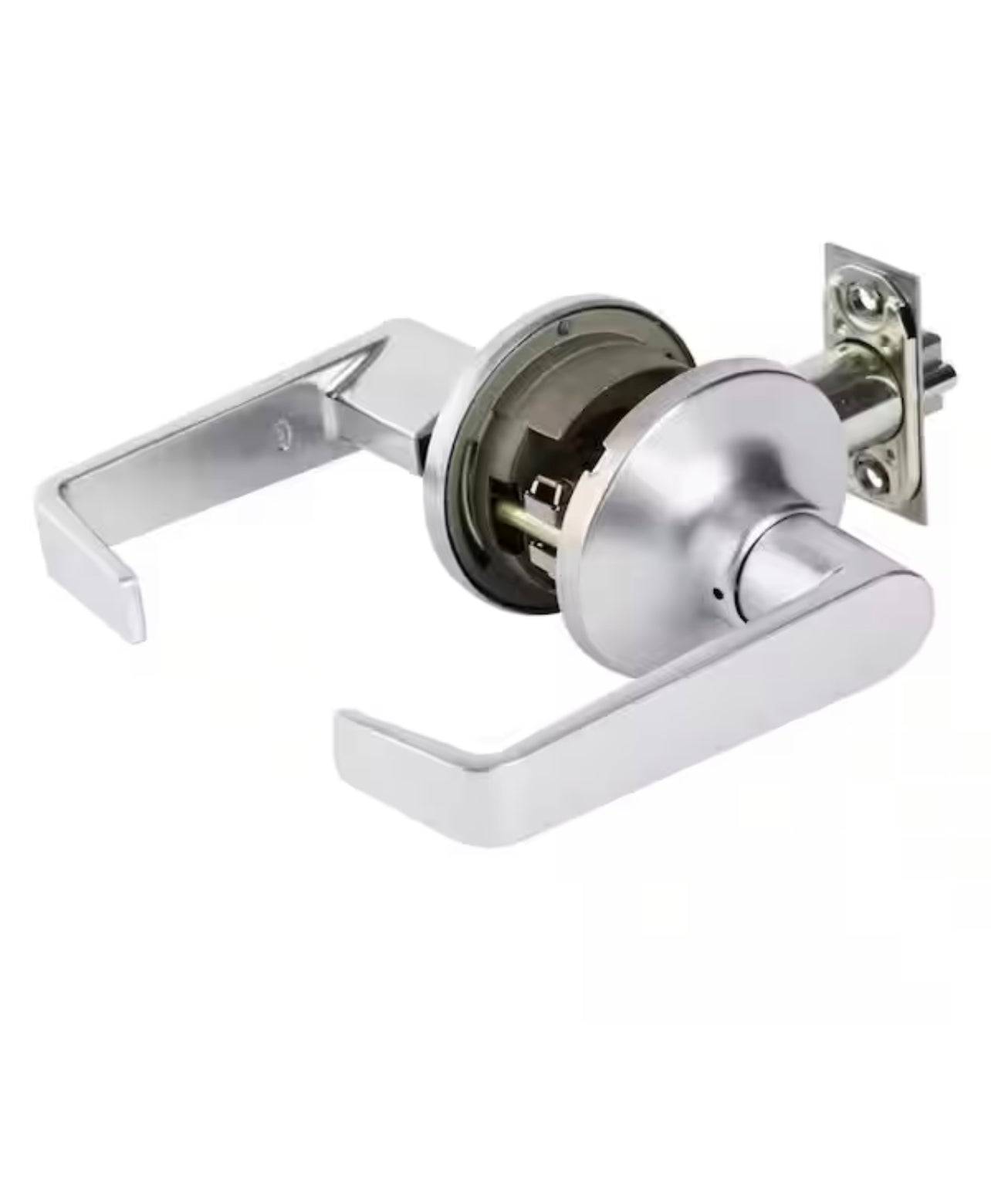 Universal Hardware Light Duty Commercial Storeroom Lever, ADA, UL 3-Hr Fire, ANSI Grade 2, Satin Chrome Finish Damaged Box