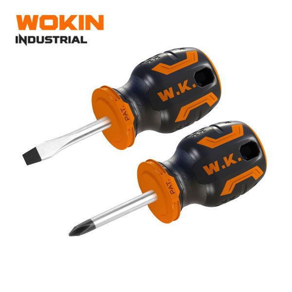 Wokin 2 Piece Stubby Screwdriver Set