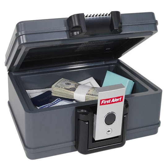 First Alert .17 CU' 30 Minute Fire Chest With Carry Handle And Key Lock