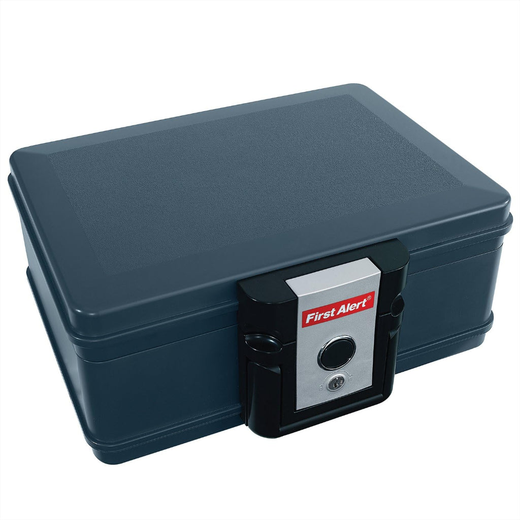 First Alert .17 CU' Waterproof 30 Min Fire Chest With Carry Handle And Lock