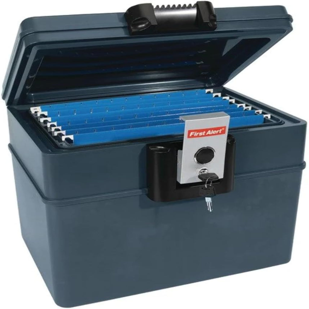 Fist Alert .59 CU' Waterproof 30 Minute Fire File Box With Key Lock