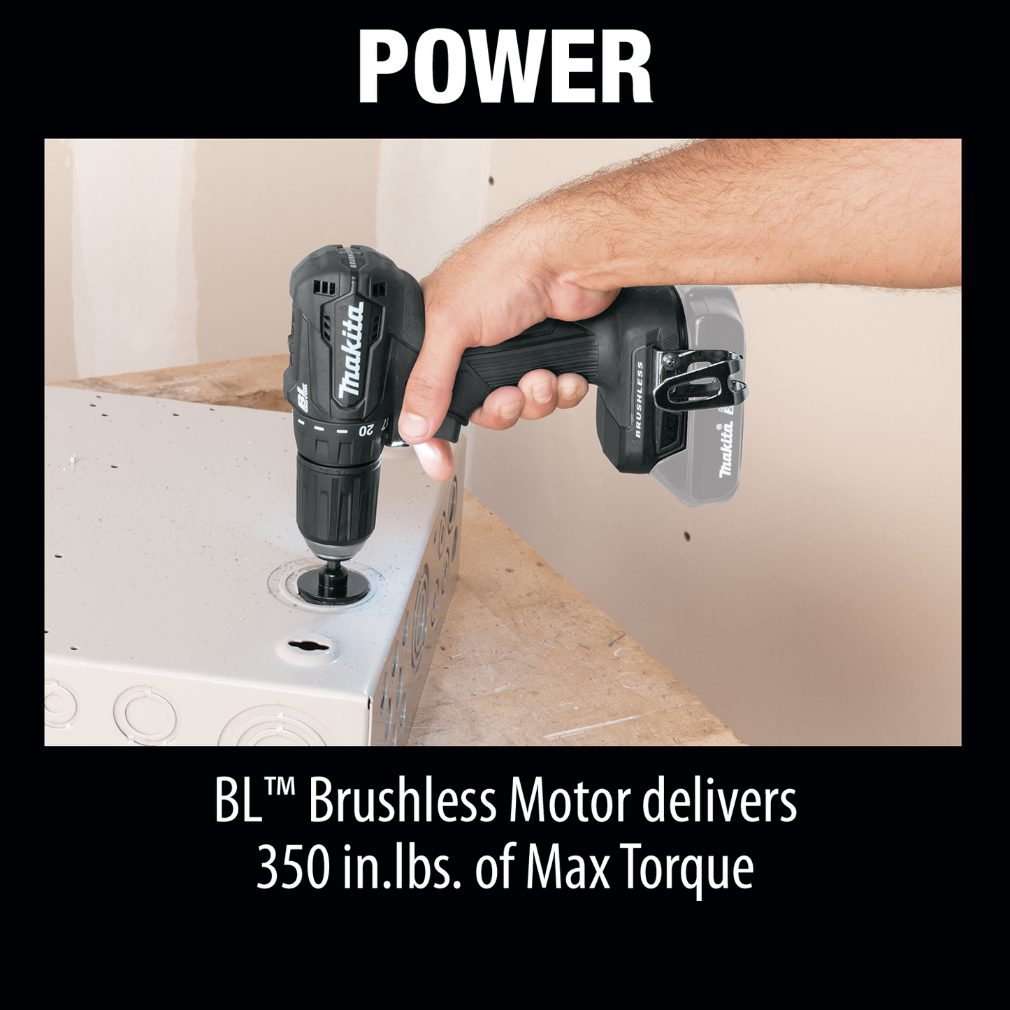 Makita 18 Volt LXT Lithium Ion Sub Compact Brushless Cordless 1/2 Inch Driver Drill Factory Serviced (Tool Only)