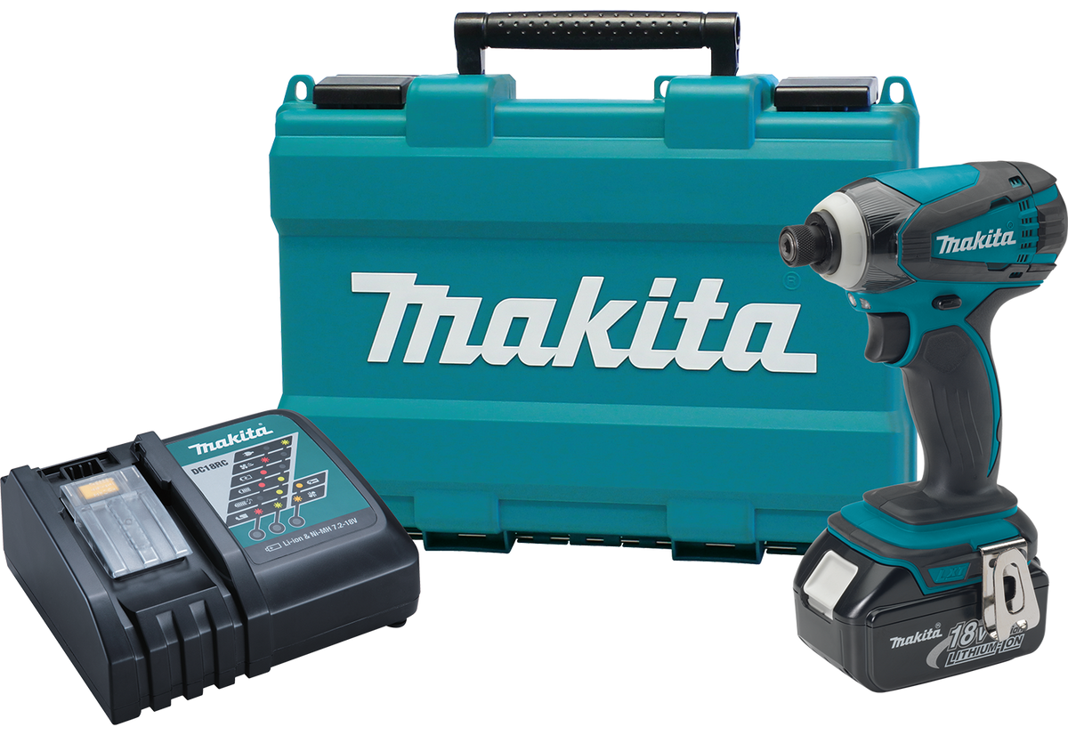 Makita 18V LXT Lithium Ion Cordless Impact Driver Kit Factory Serviced