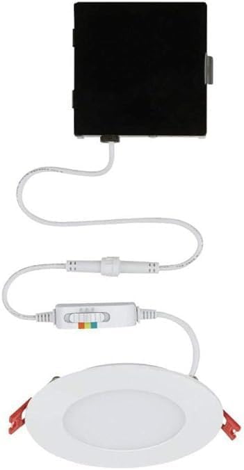 Commerical Electric 4 Inch White Slim LED Color Changing Recessed Kit Damaged Box