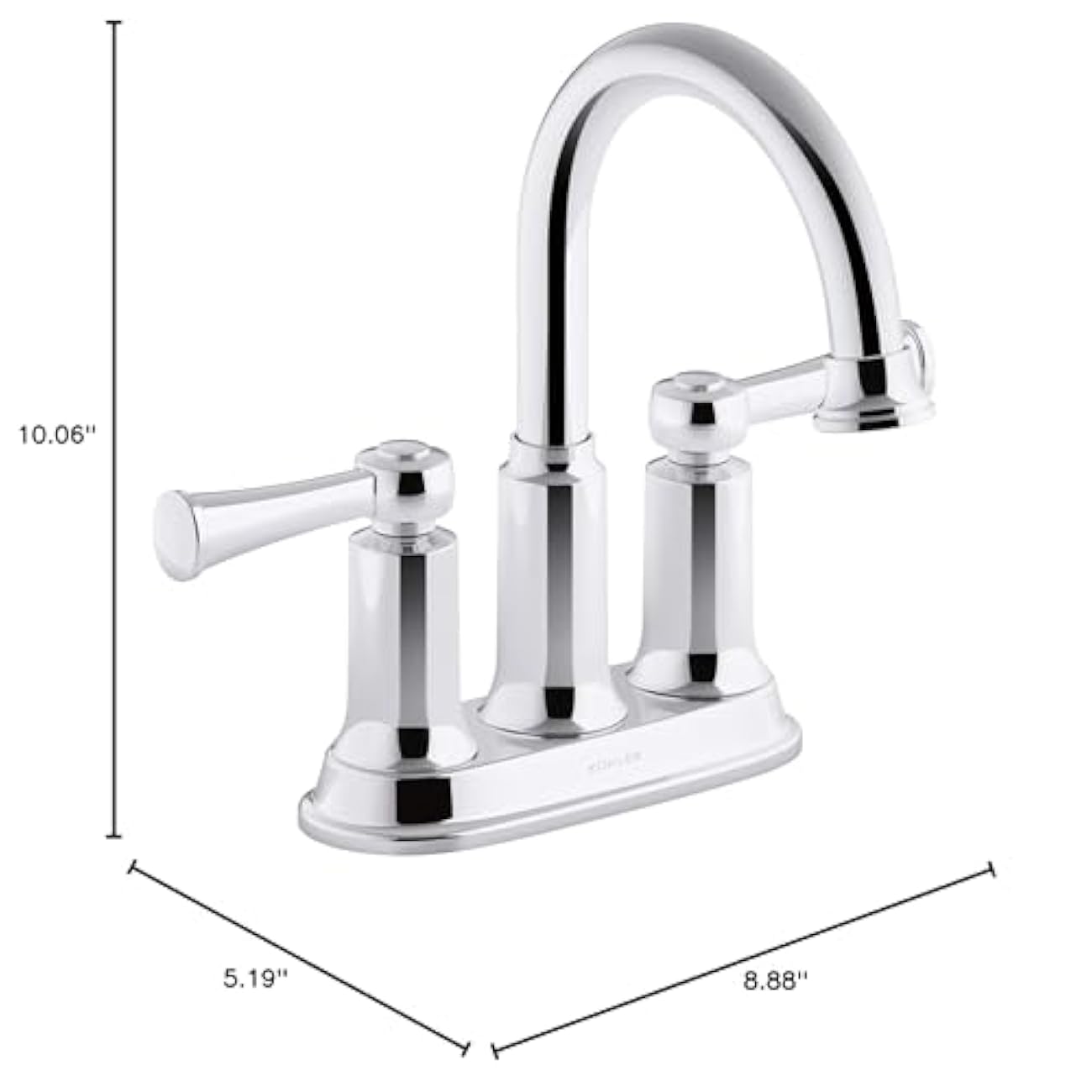 Aderlee Bathroom Sink Faucet Kohler R21546-4D-CP (Open Box)