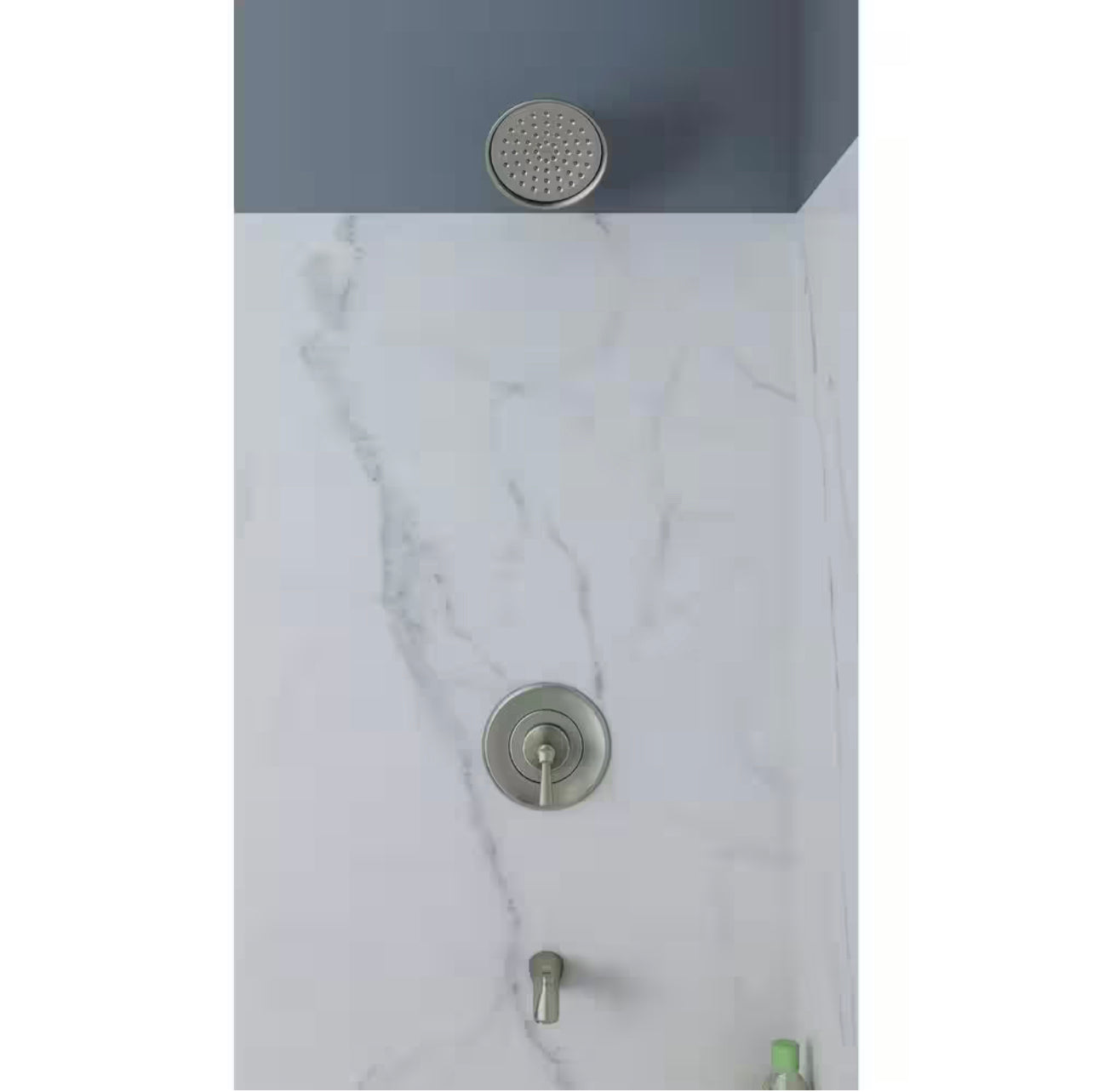 American Standard Brushed Nickel Rumson Single Handle 1 Spray Tub and Shower Faucet with 1.8 GPM Damaged Box