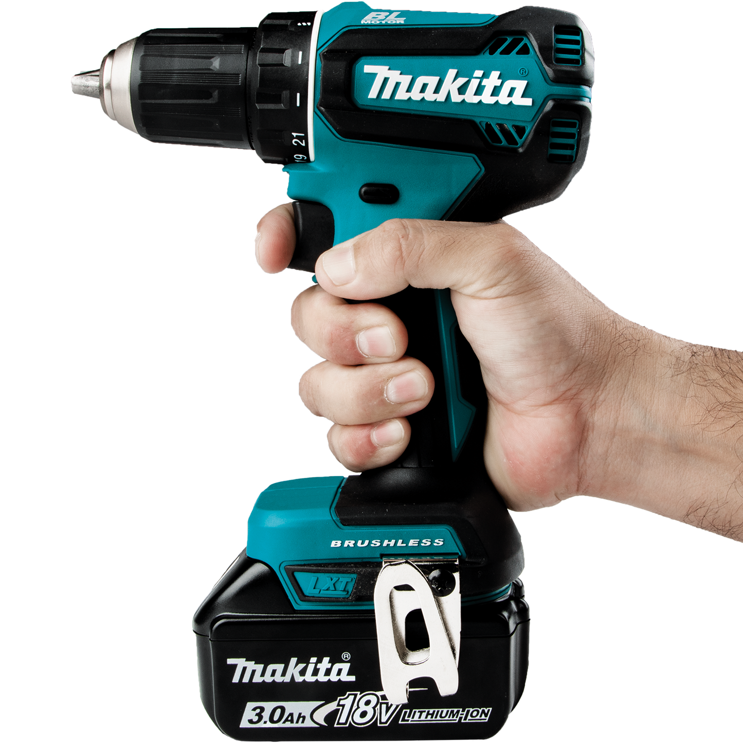 Makita 18 Volt LXT Lithium Ion Brushless Cordless 1/2 Inch Driver Drill Kit Factory Serviced