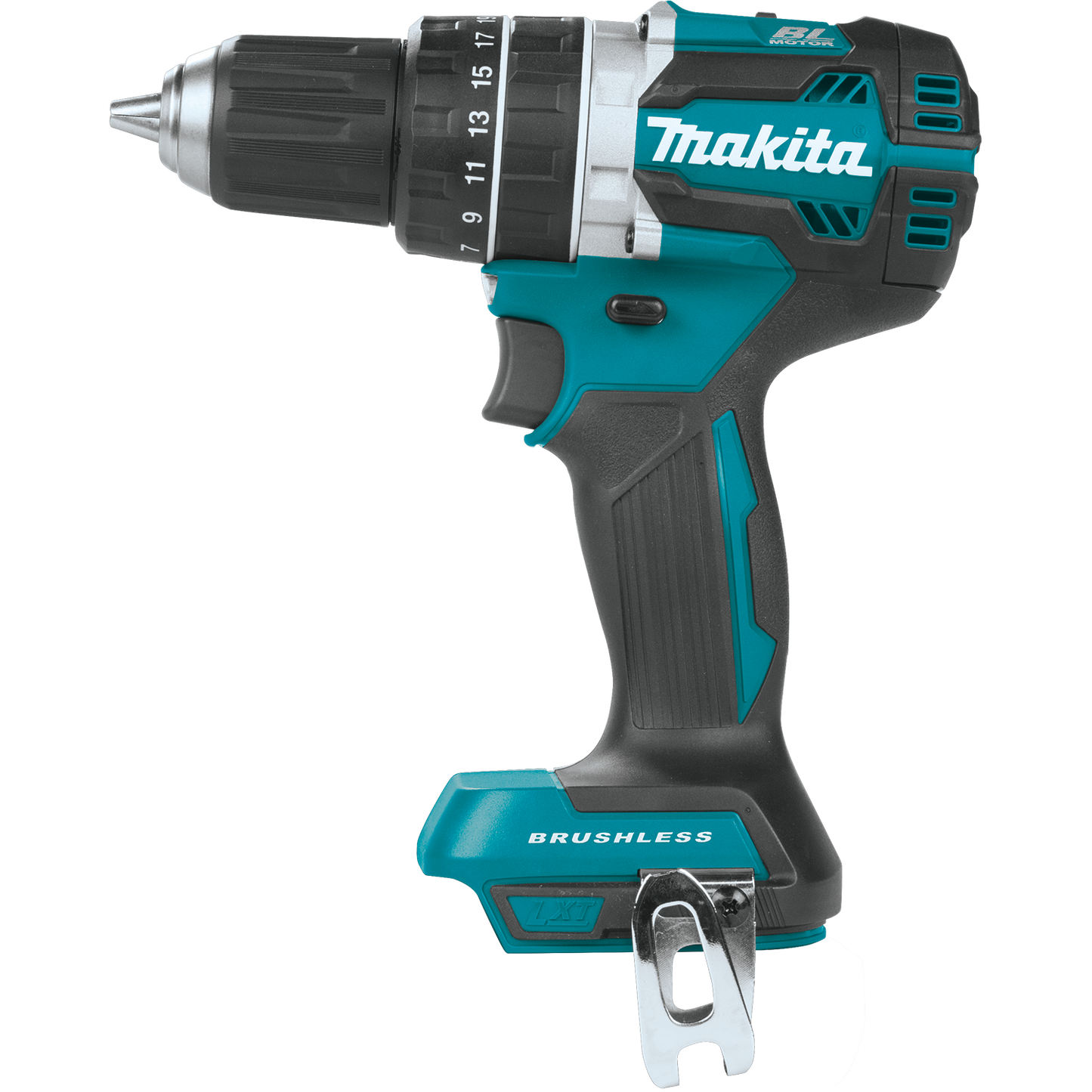 Makita 18 Volt LXT Lithium Ion Compact Brushless Cordless 1/2 Inch Hammer Driver Drill Factory Serviced (Tool Only)