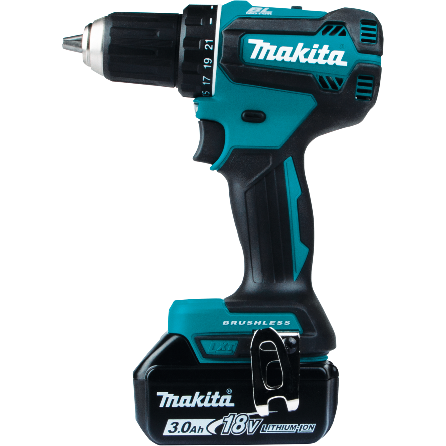 Makita 18 Volt LXT Lithium Ion Brushless Cordless 1/2 Inch Driver Drill Kit Factory Serviced