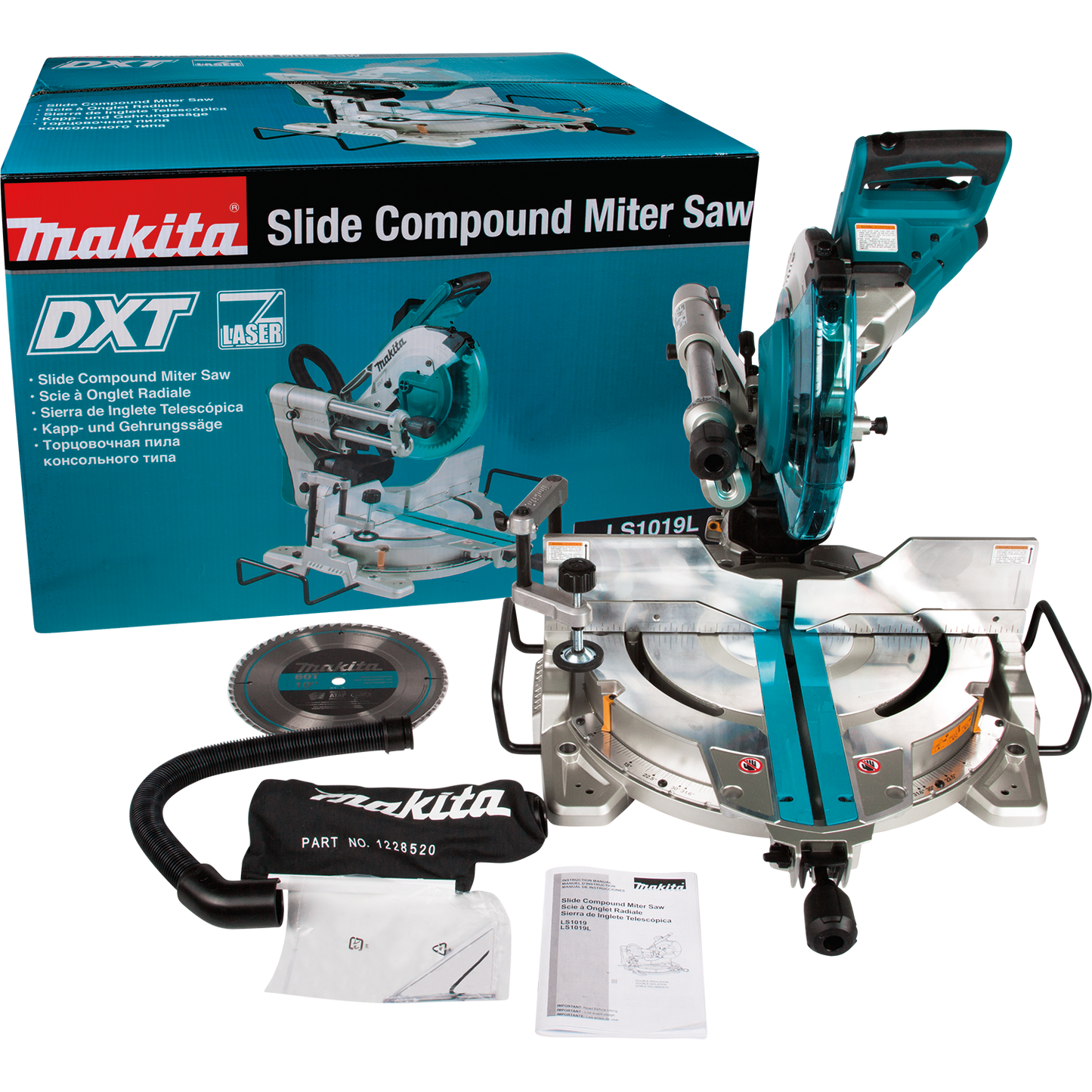 Makita 10 Inch Dual Slide Compound Miter Saw Factory Serviced