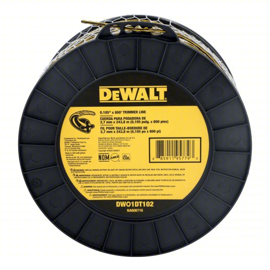 DW01DT102 Dewalt 0.105" x 800' Trimmer Line