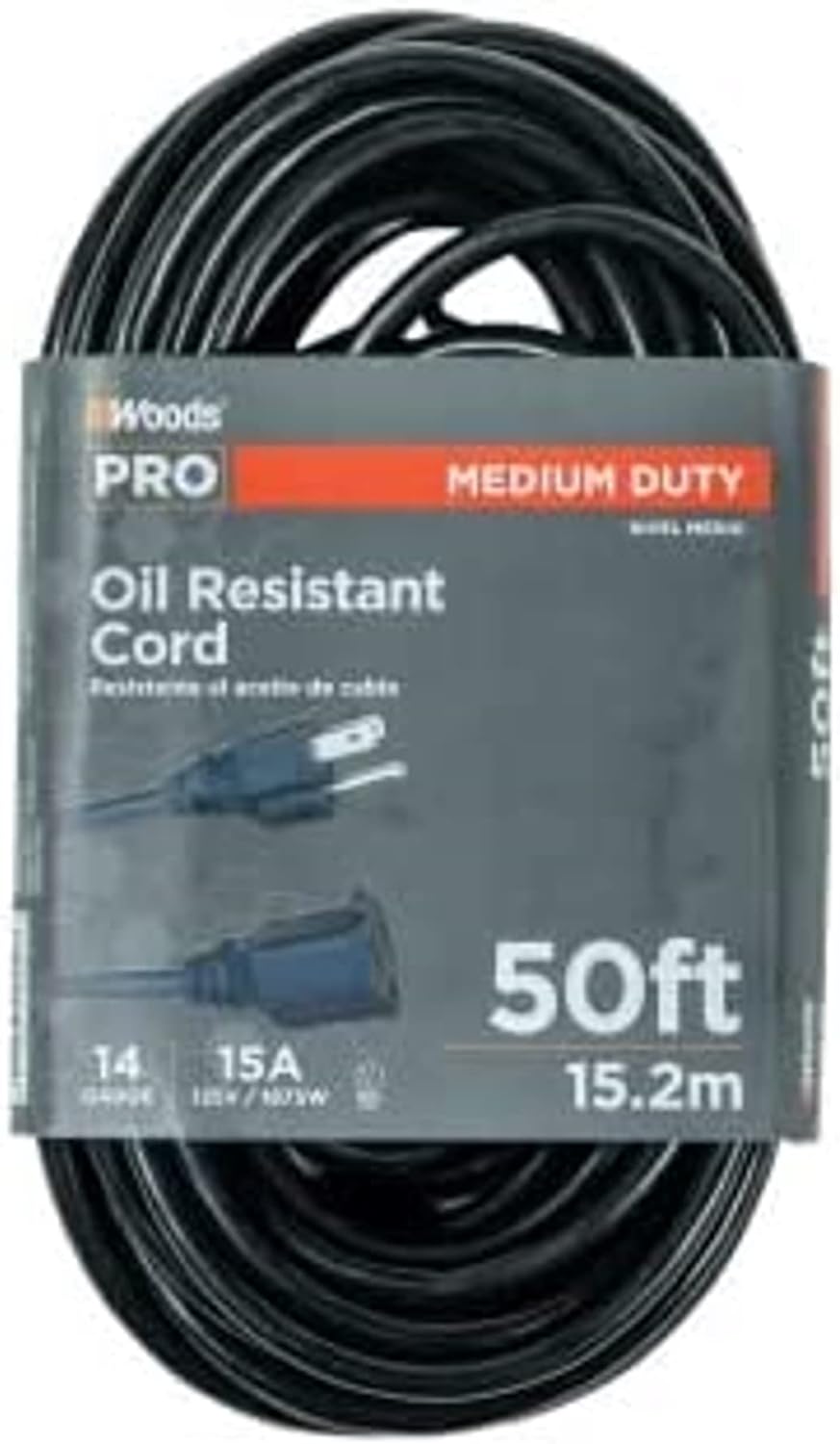 982452 50' Extension Cord Woods Pro Medium Duty