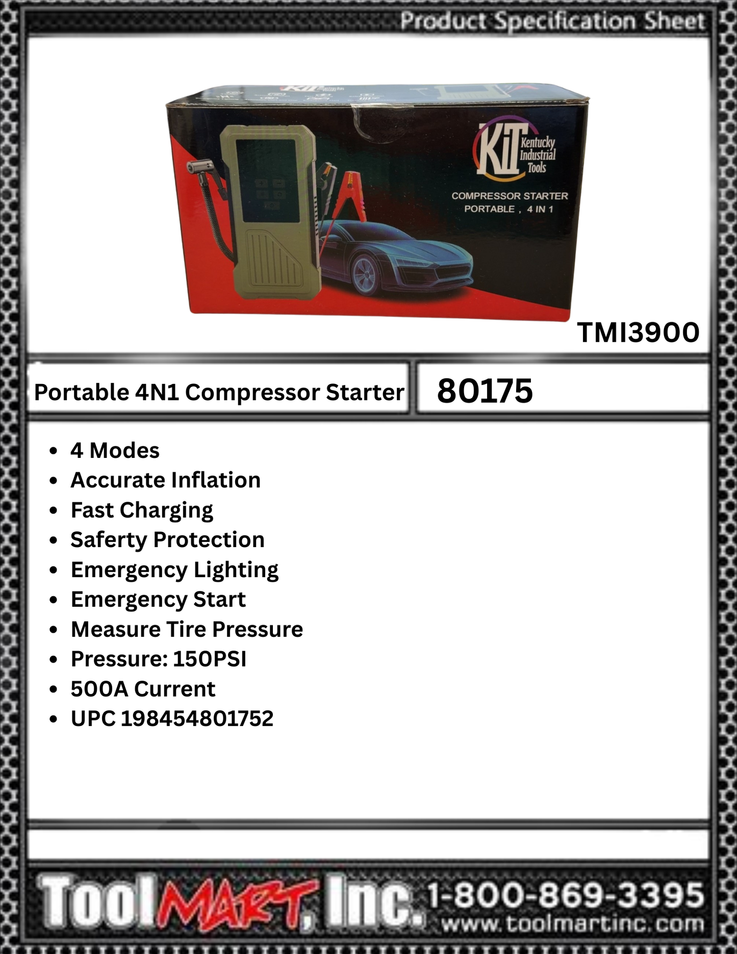 80175 Kentucky Industrial Portable Compressor