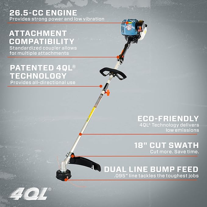 Senix 4QL 31 Cc 4-Cycle Gas Powered String Trimmer