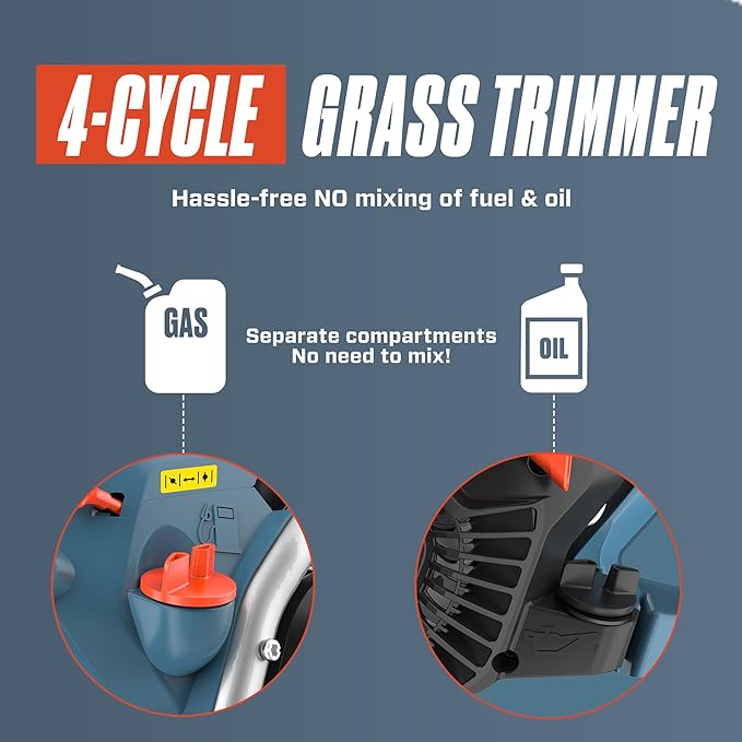 Senix 4QL 31 Cc 4-Cycle Gas Powered String Trimmer