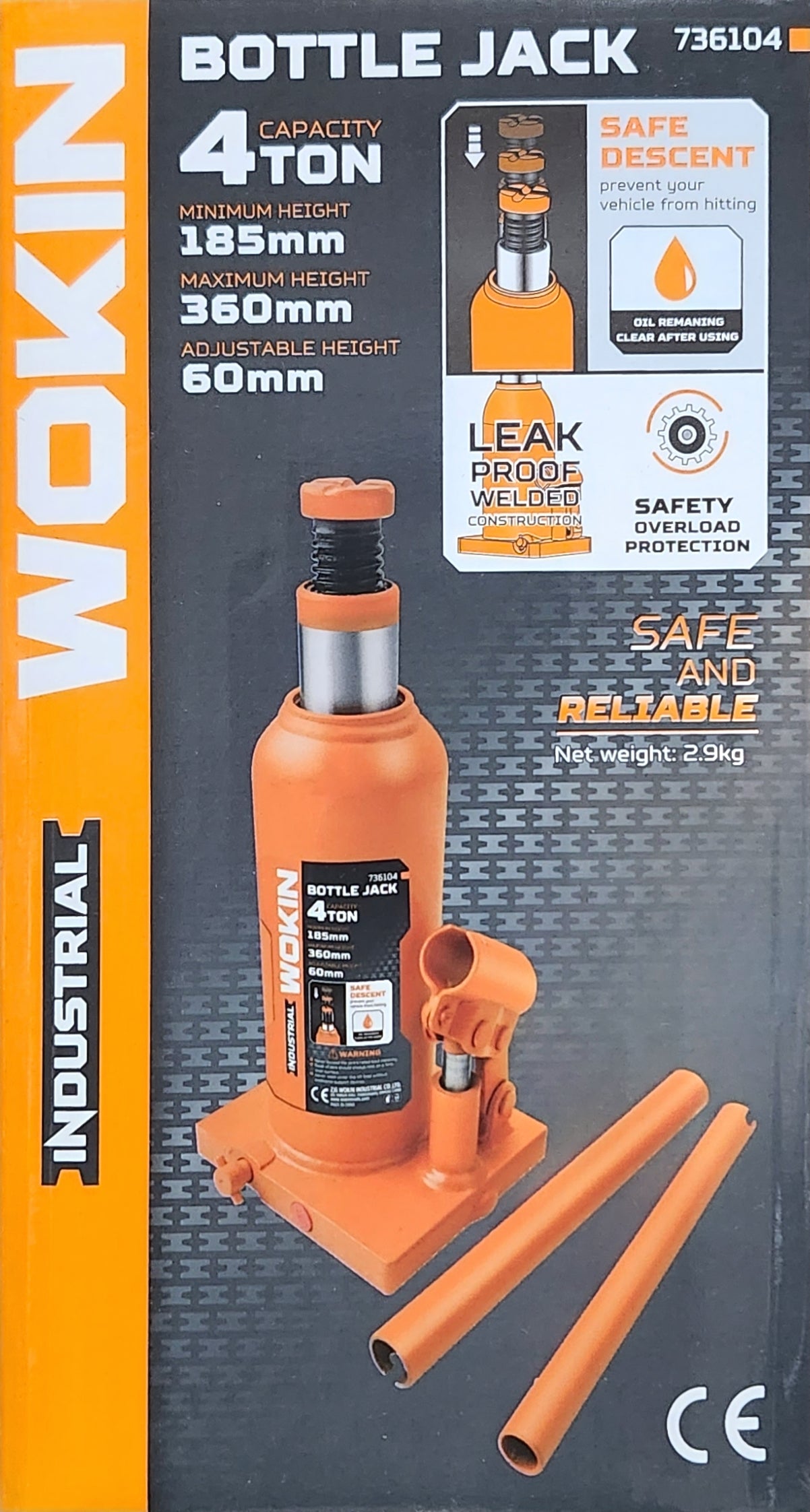Wokin 4 Ton Bottle Jack