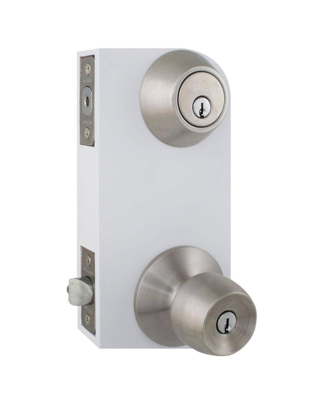 Defiant Brandywine Stainless Steel Combo Pack with Double Cylinder Deadbolt Damaged Box