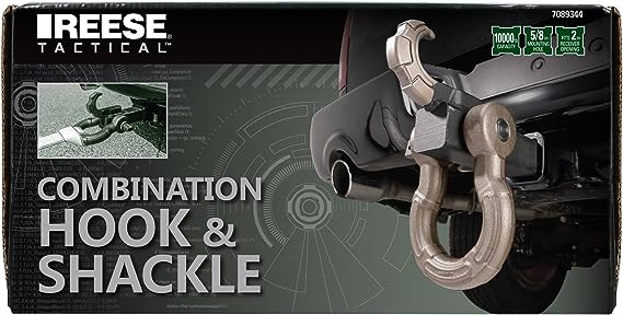 Reese 2" Receiver 10,000 Pound Combination Hook And Shackle
