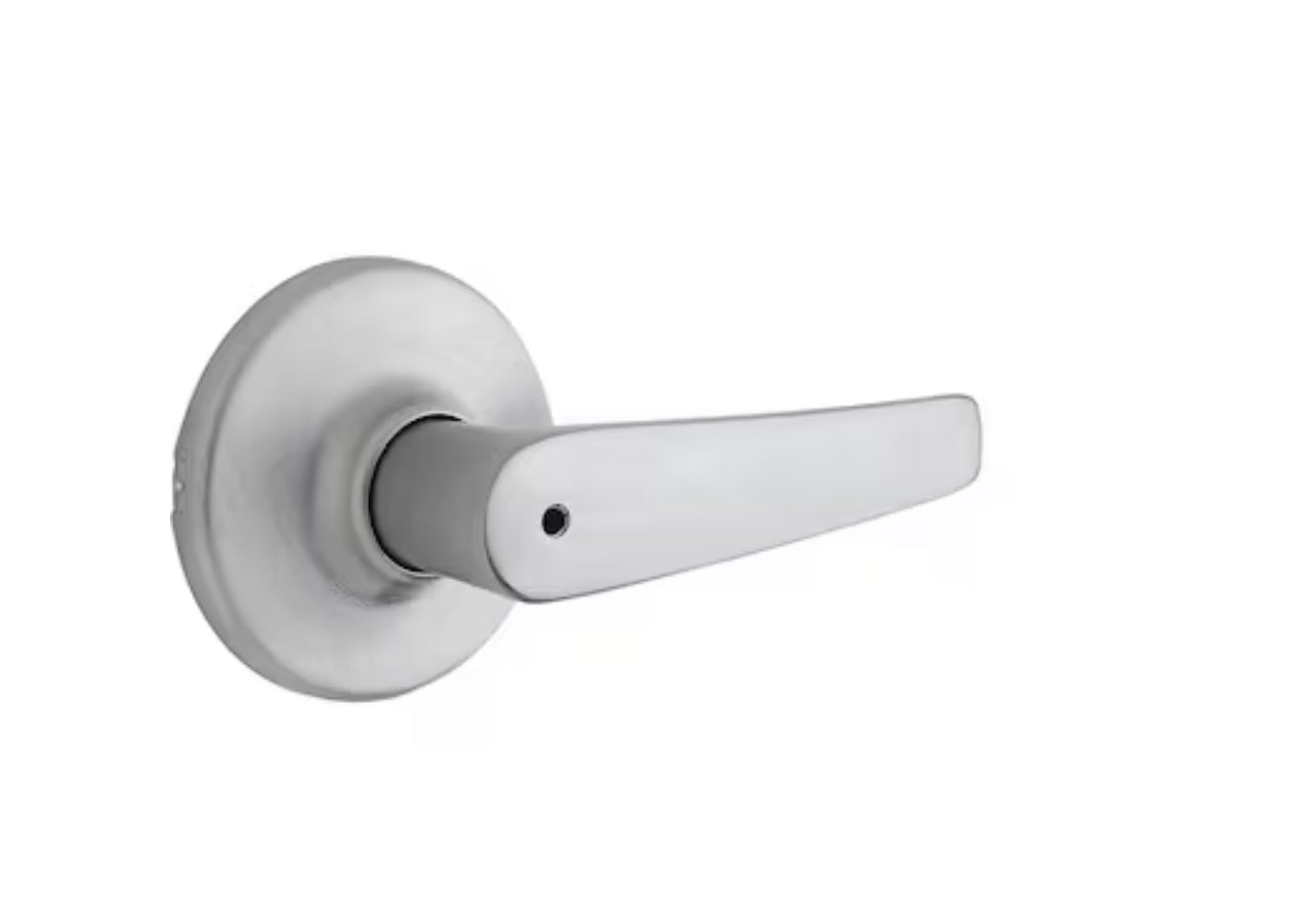 Kwikset Series Delta Satin Chrome Universal Interior Bed/Bath Privacy Door Handle Damaged Box