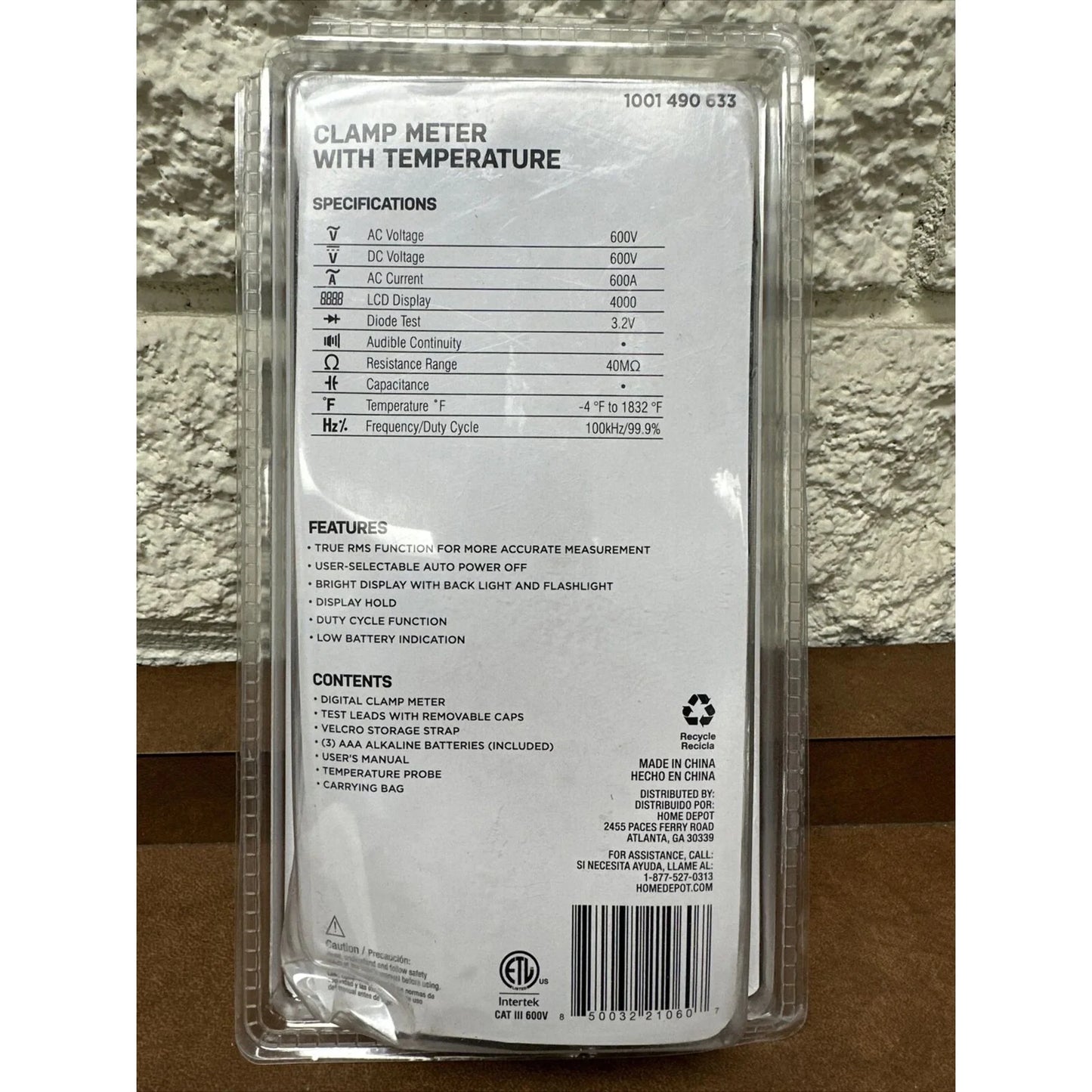 Commercial Electric Clamp With Temperature Damaged Box