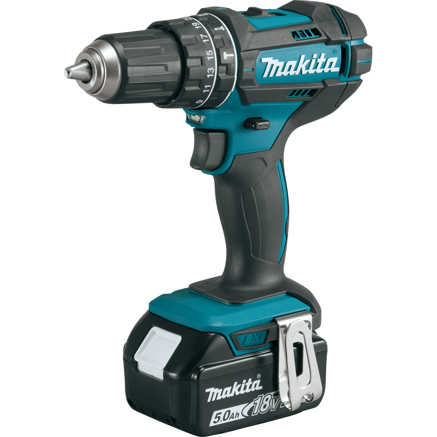 Makita 18 Volt LXT Lithium Ion Cordless 1/2 Inch Hammer Driver Drill Factory Serviced (Tool Only)