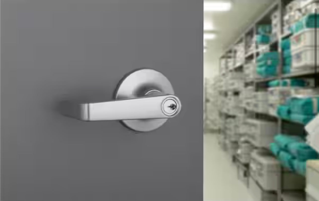 Universal Hardware Light Duty Commercial Storeroom Lever, ADA, UL 3-Hr Fire, ANSI Grade 2, Satin Chrome Finish Damaged Box