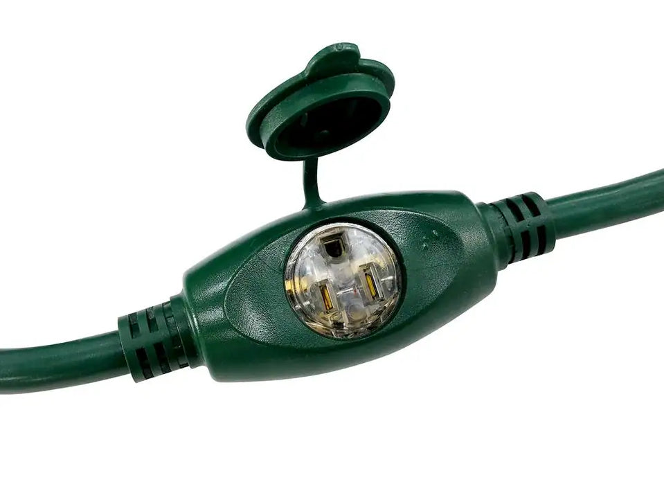HDX 25 ft. 14/3 3 Outlet Extension Cord, Green - Damaged Box
