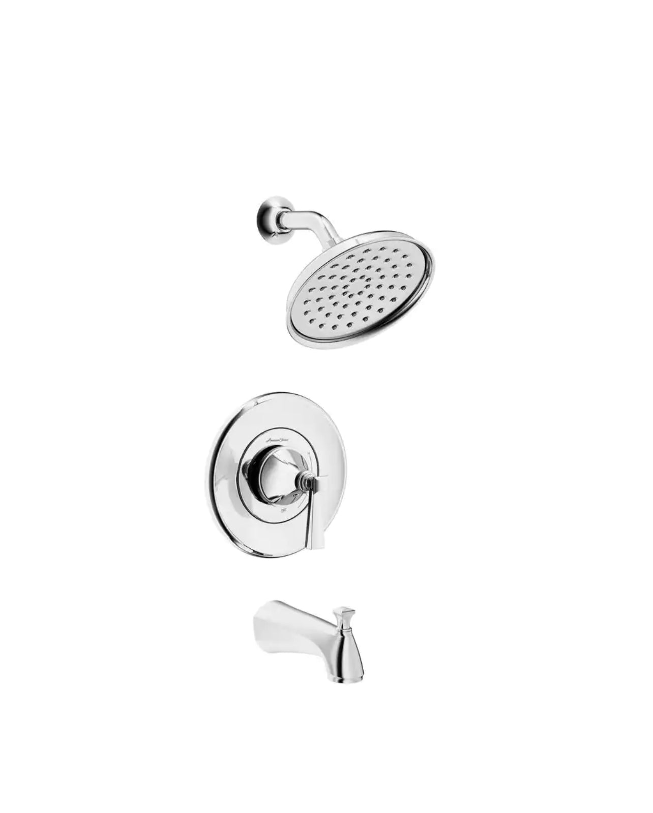 American Standard Rumson Single Handle 1 Spray Tub and Shower Faucet with 1.8 GPM in Polished Chrome Valve Included Damaged Box