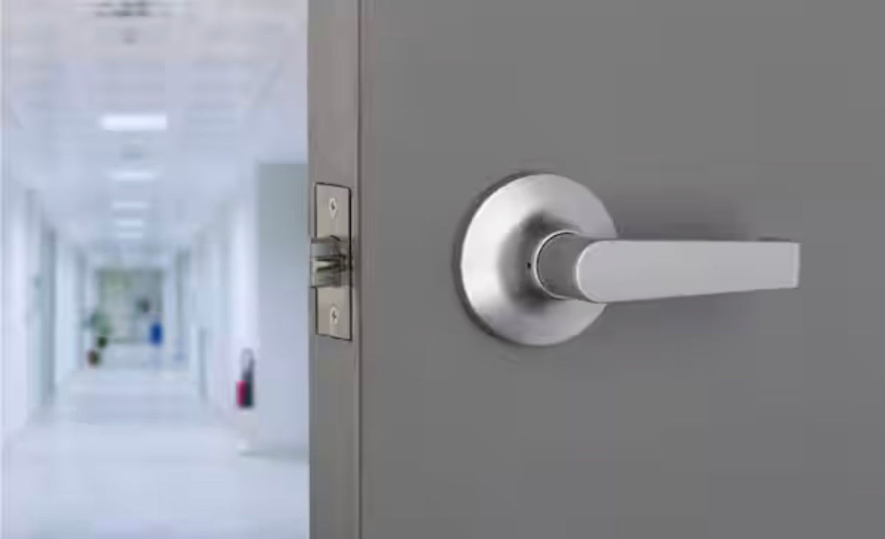 Universal Hardware Light Duty Commercial Storeroom Lever, ADA, UL 3-Hr Fire, ANSI Grade 2, Satin Chrome Finish Damaged Box