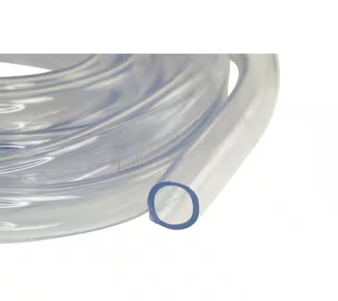 Everbilt 10 ft. I.D. x 1 in. O.D. x 1-1/4 in. Clear Vinyl Tubing