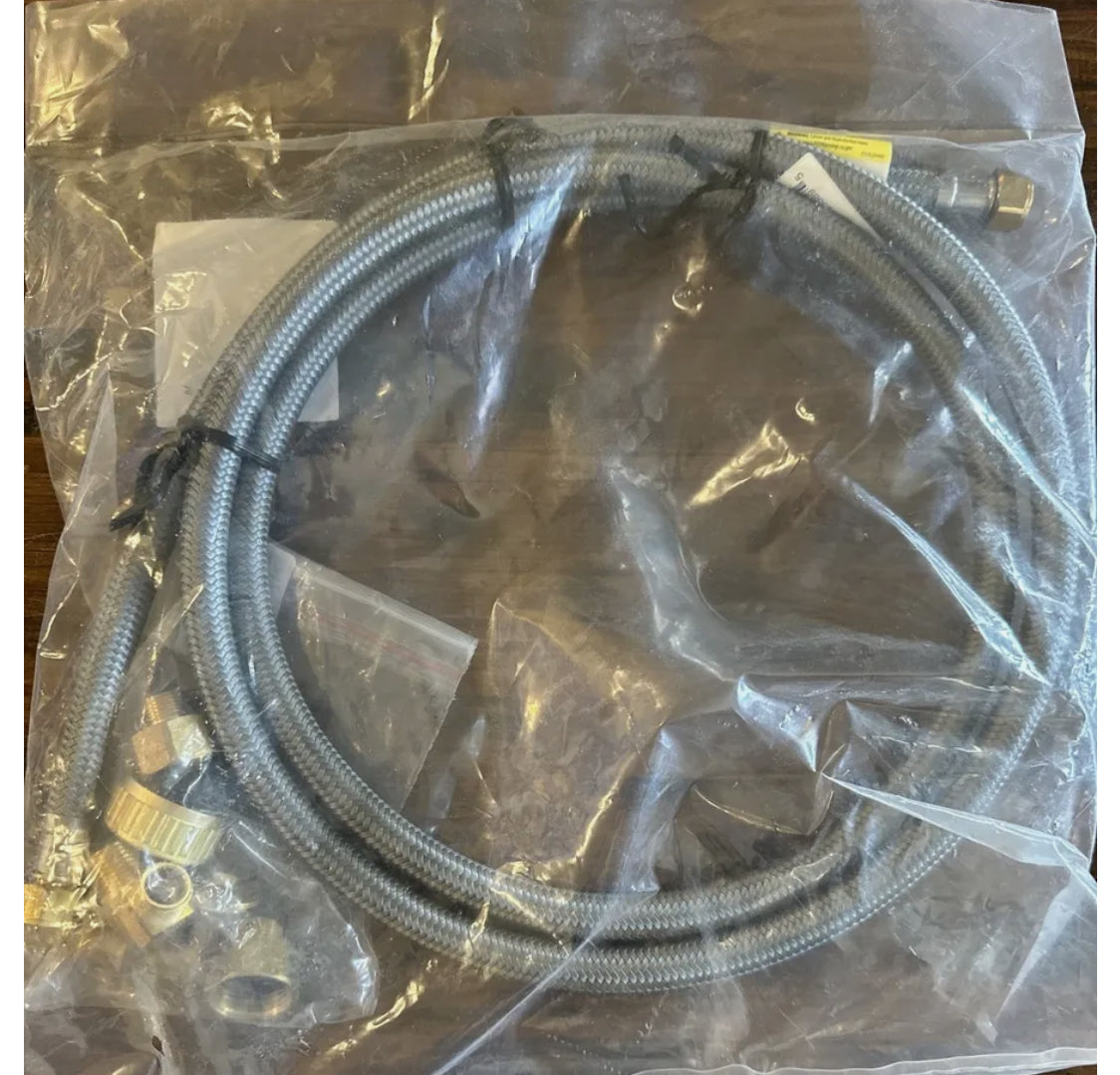 6 Ft Braided Dishwasher Connector Kit with Adapters WX28X326 GE Damaged Bag