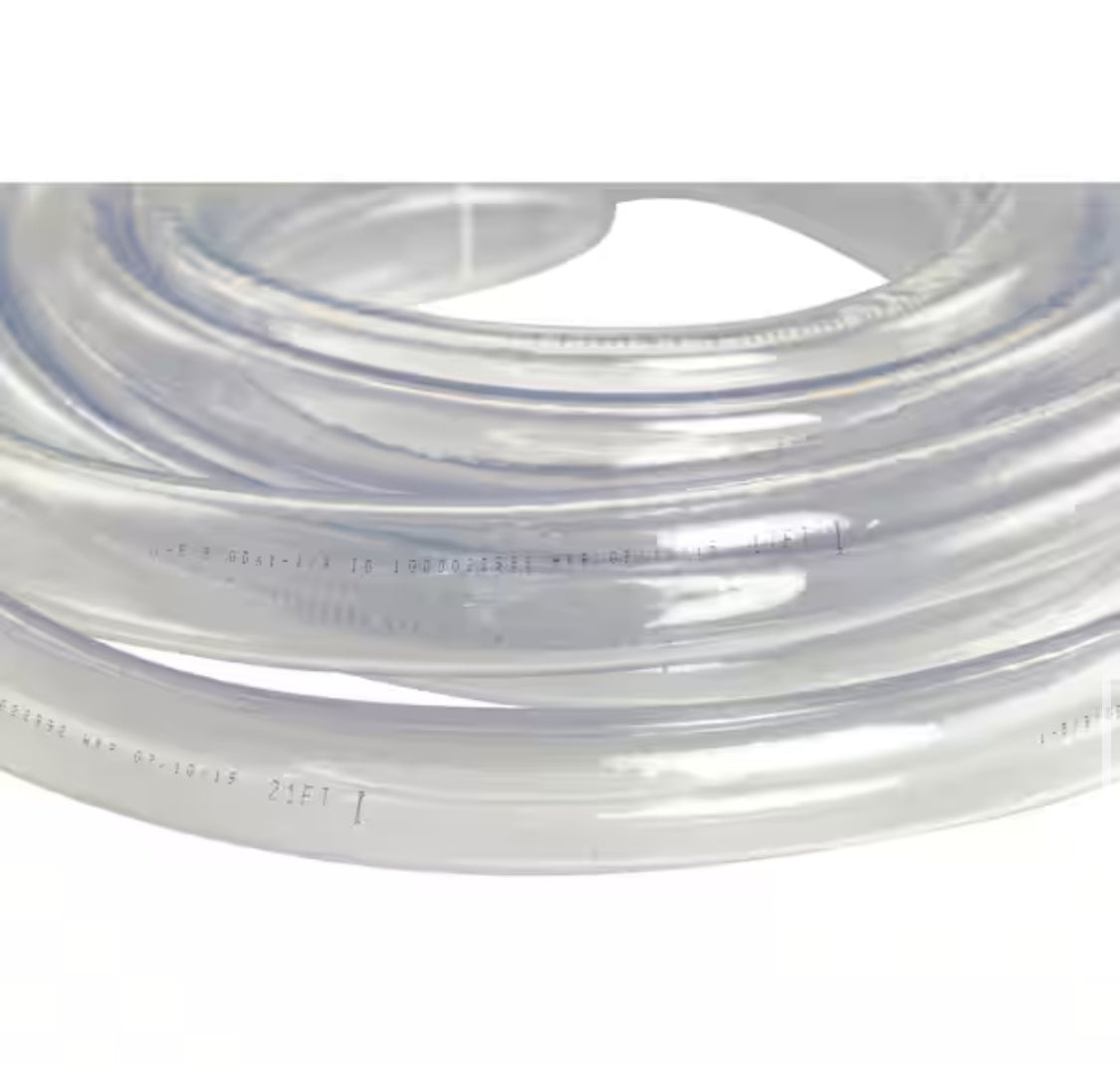 Everbilt 10 ft. I.D. x 1 in. O.D. x 1-1/4 in. Clear Vinyl Tubing