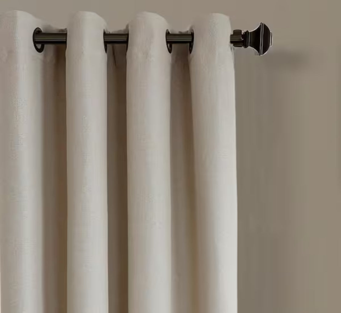Elrene Navy Color Block Grommet Room Darkening Curtain - 52 in. W x 84 in. L