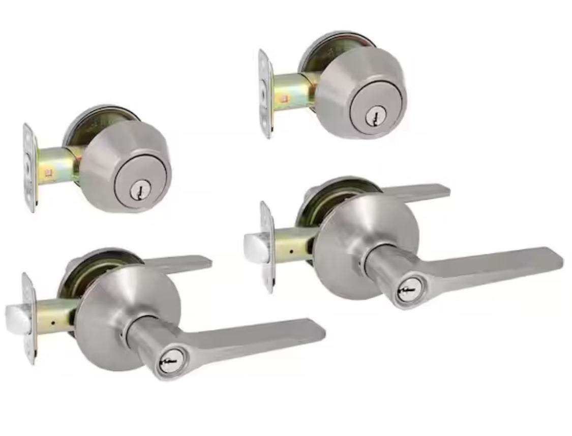 Defiant Naples Satin Nickel Combo Pack Damaged Box