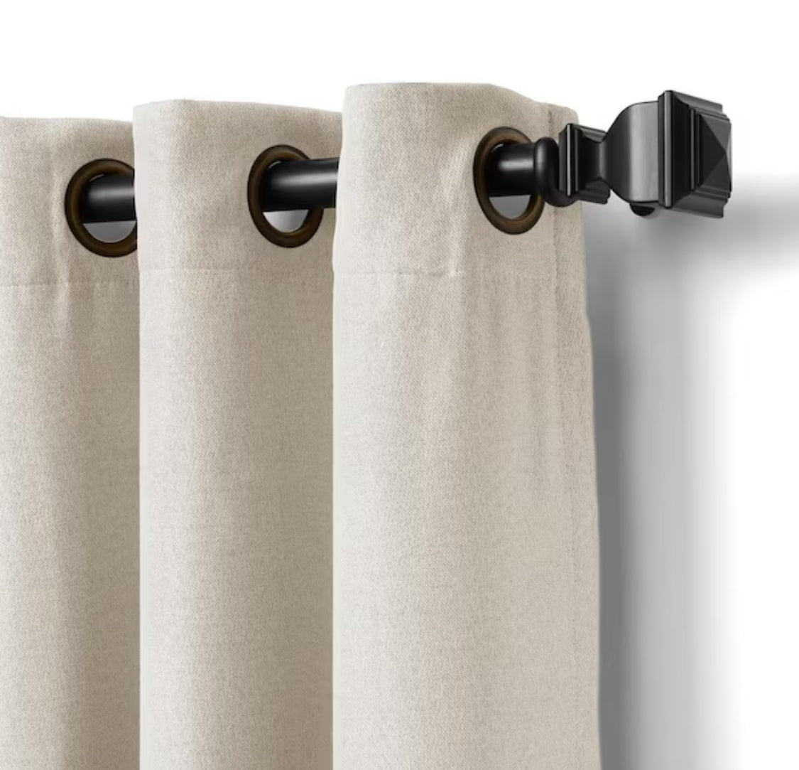 Elrene Navy Color Block Grommet Room Darkening Curtain - 52 in. W x 84 in. L