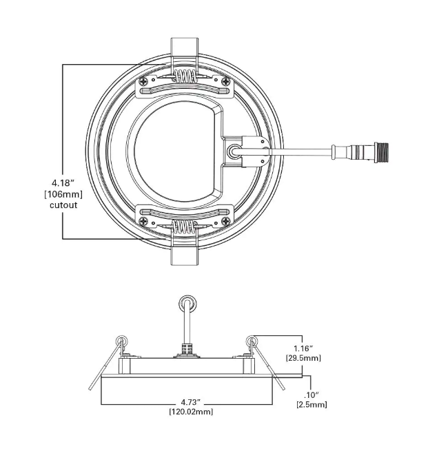 Halo HLBPH 4 in. Selectable CCT New Construction Canless Recessed Downlight Remote Driver Junction Box Integrated LED Kit DAMAGED BOX