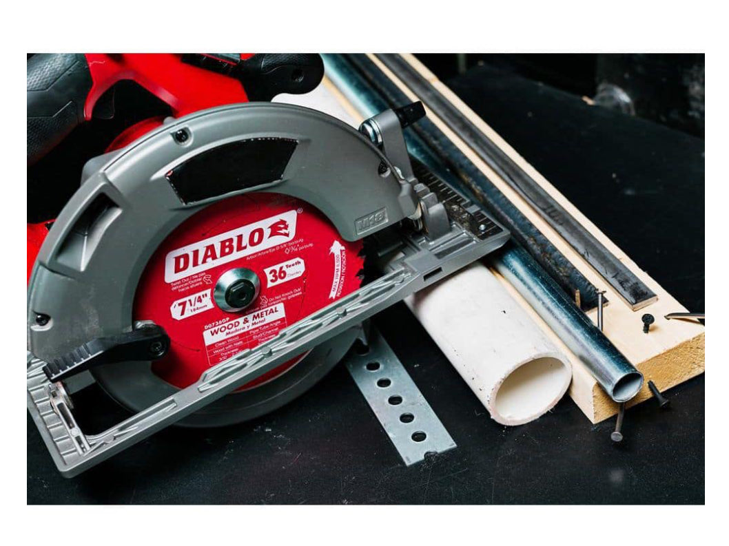 DIABLO 7-1/4 in. x 36-Tooth Wood & Metal Circular Saw Blade