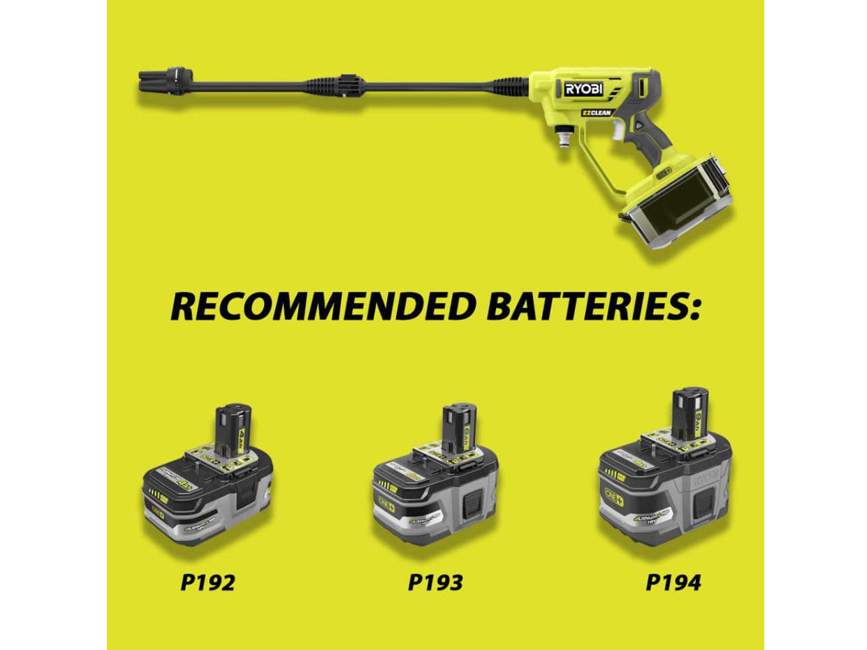 RYOBI ONE+ 18V EZClean 320 PSI 0.8 GPM Cordless Battery Cold Water Power Cleaner (Tool Only) - Damaged Box