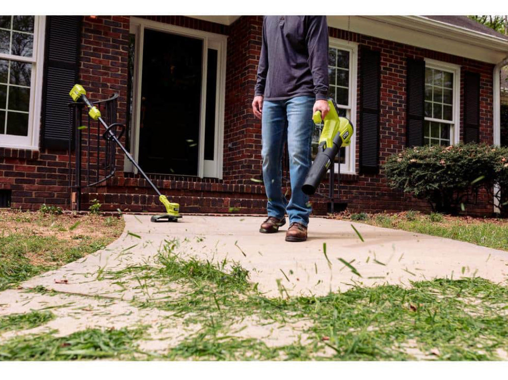 RYOBI ONE+ HP 18V Brushless 110 MPH 350 CFM Cordless Variable-Speed Jet Fan Leaf Blower (Tool Only) - Damaged Box