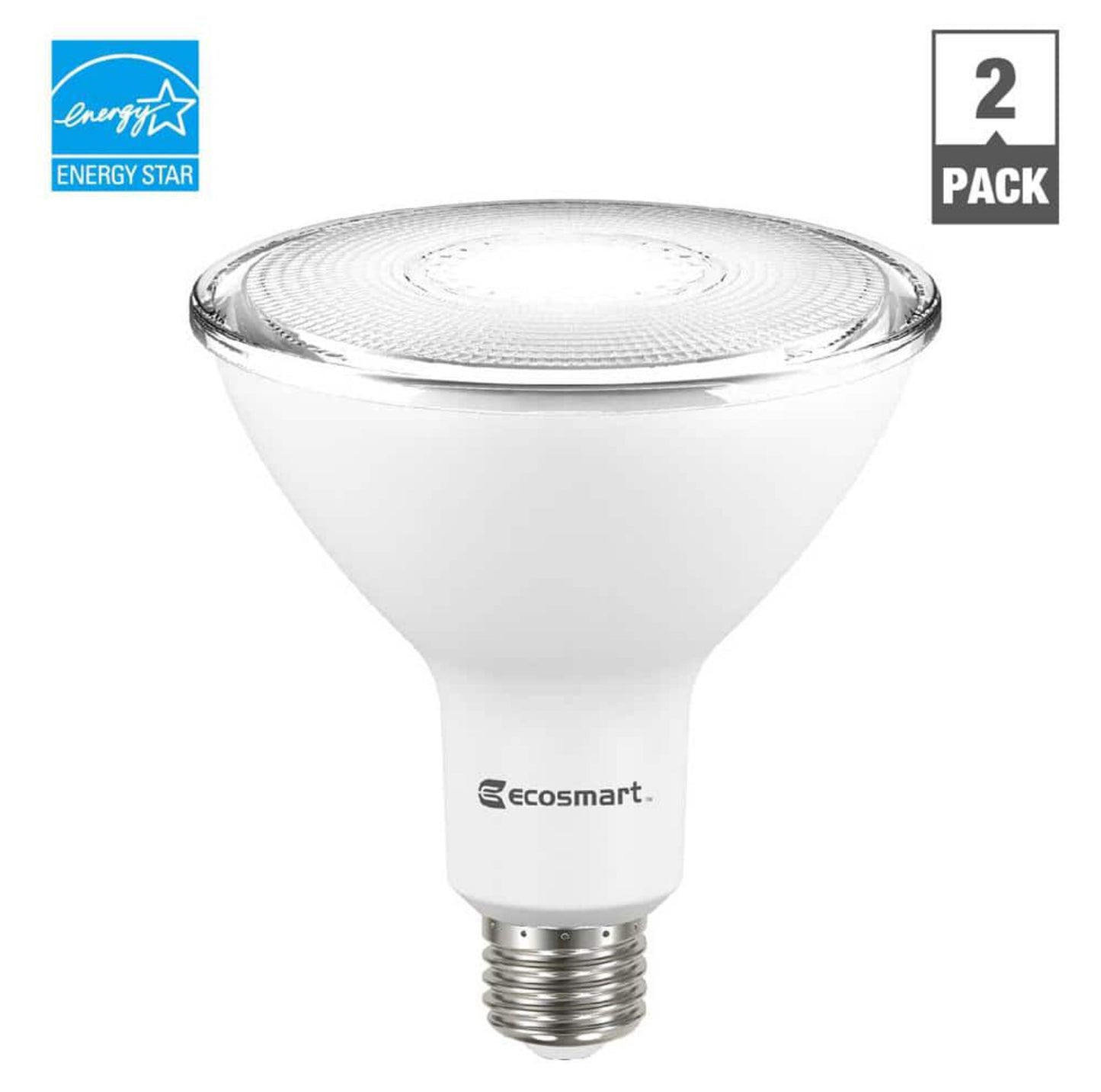 Ecosmart 120 Watt Equivalent PAR38 Dimmable Energy Star Flood LED Light Bulb Bright White (2-Pack) Damaged Box