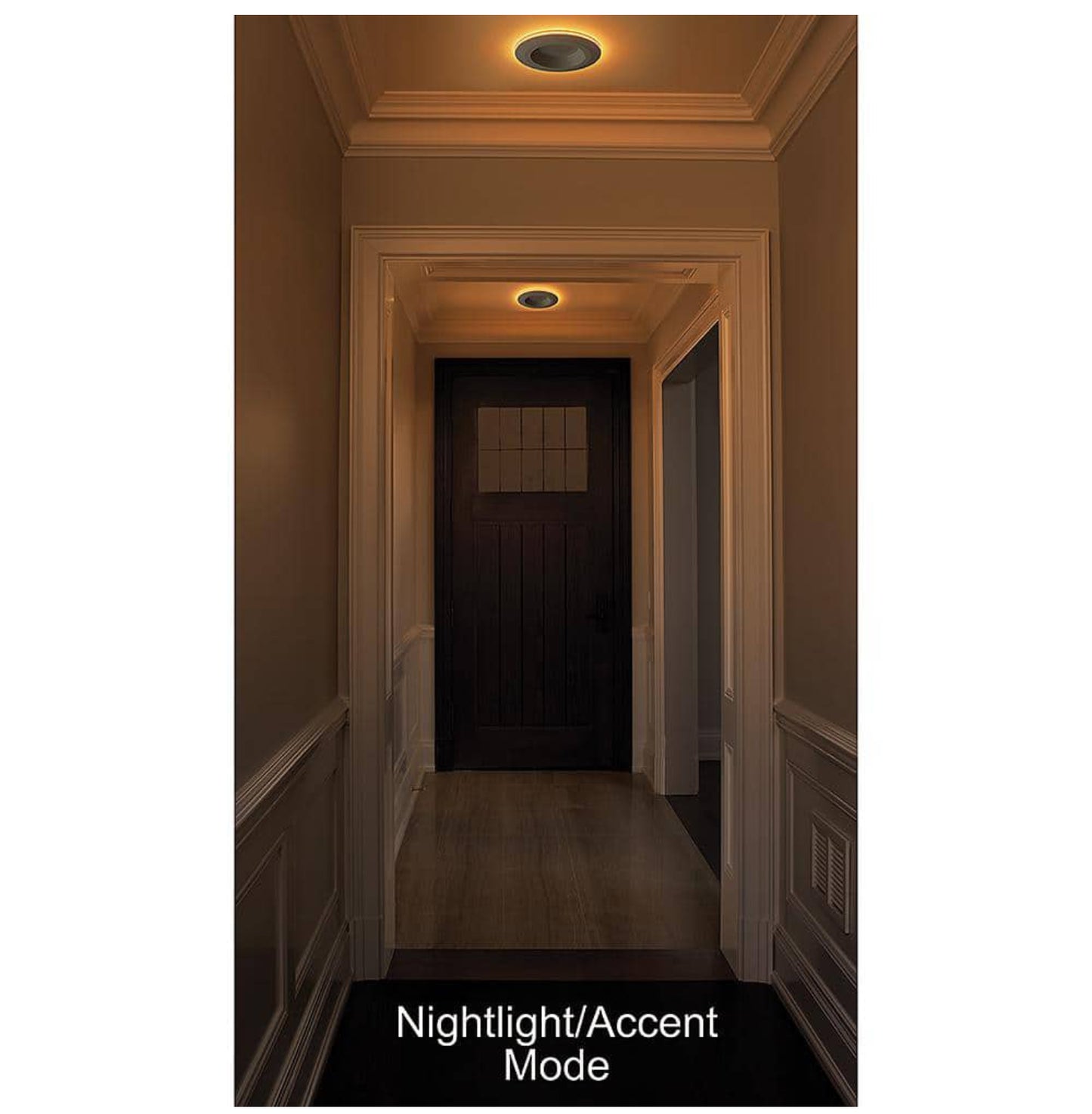 Commercial Electric 6 in. Selectable CCT Integrated LED Recessed Light Trim with Night Light Feature 670 Lumens 11-Watt Dimmable Damaged Box