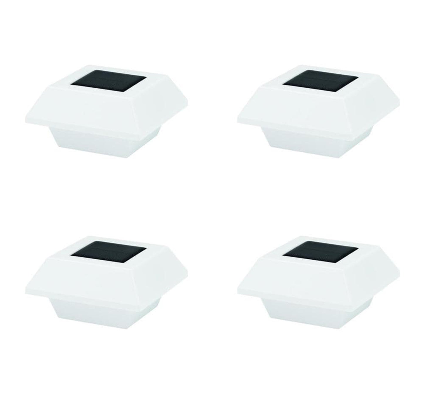Hampton Bay Solar Powered Integrated LED White Roof Gutter Light (4-Pack) Damaged Box