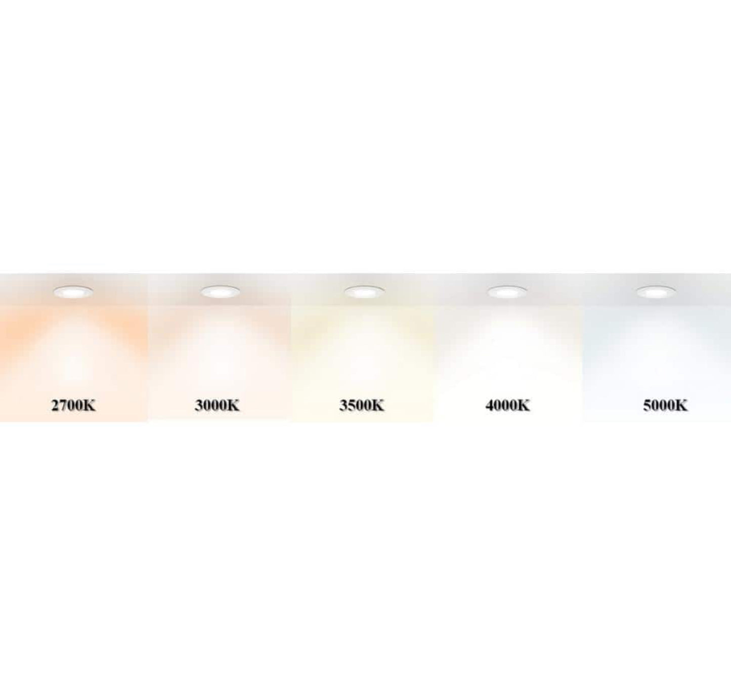 Commercial Electric 4 in. New Construction or Remodel White Dimmable LED Recessed Trim with Adjustable Color Changing Technology Damaged Box