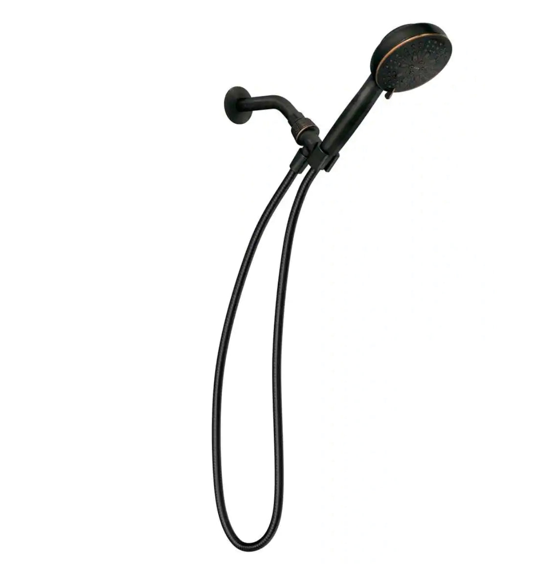 Moen HydroEnergetix 8-Spray Patterns with 1.75 GPM 4.75 in. Wall Mount Single Handheld Shower Head in Mediterranean Bronze Damaged Box