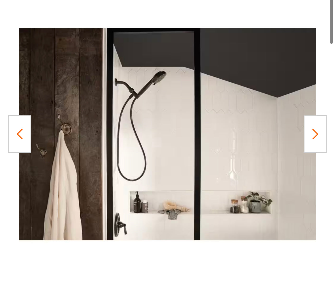 Moen HydroEnergetix 8-Spray Patterns with 1.75 GPM 4.75 in. Wall Mount Single Handheld Shower Head in Mediterranean Bronze Damaged Box