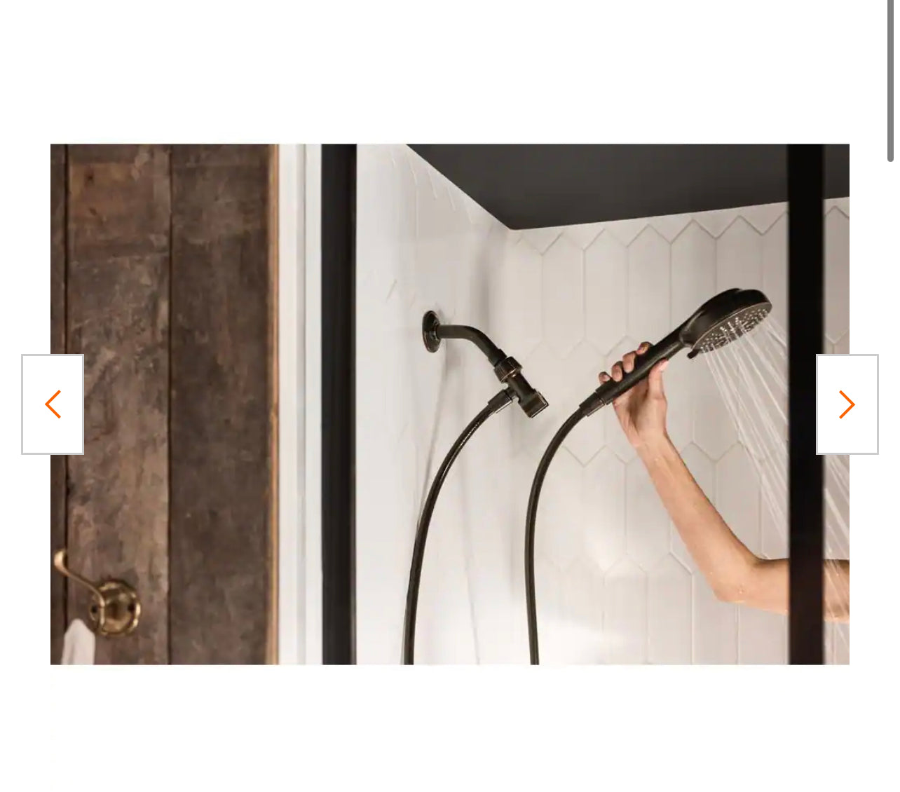 Moen HydroEnergetix 8-Spray Patterns with 1.75 GPM 4.75 in. Wall Mount Single Handheld Shower Head in Mediterranean Bronze Damaged Box