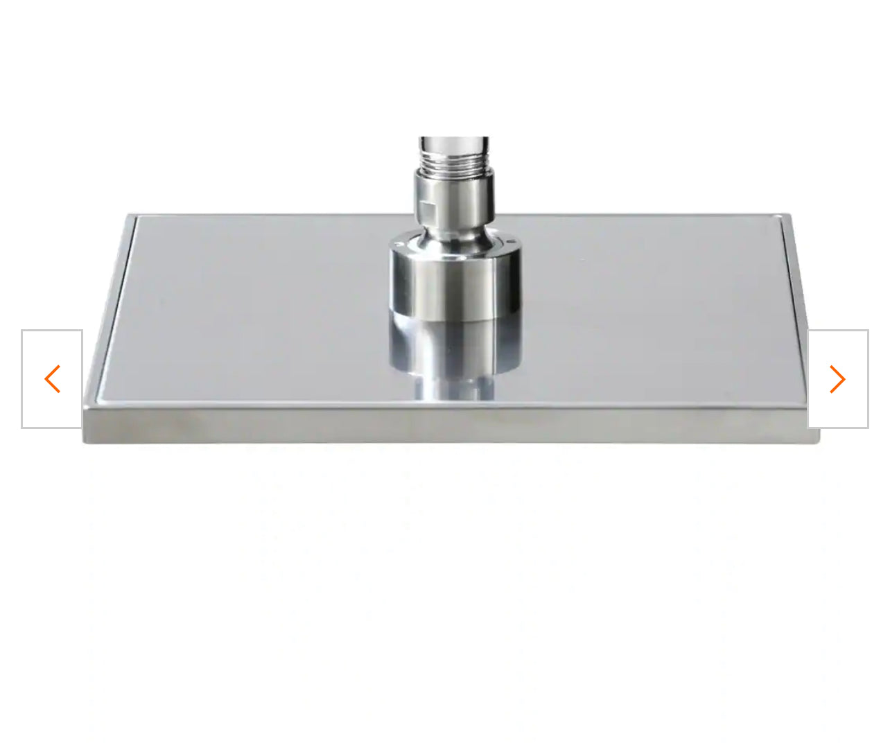 Glacier Bay Modern 1-Spray 8 in. Single Wall Mount Fixed Rain Shower Head in Brushed Nickel Damaged Box